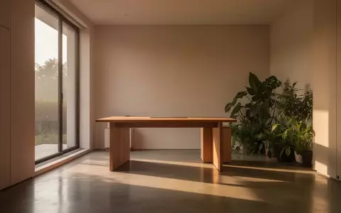 Ein minimalistisch gestalteter, heller Arbeitsbereich in einem modernen Büro mit großen Fenstern und natürlichem Licht. - Foto: über boerse-global.de
