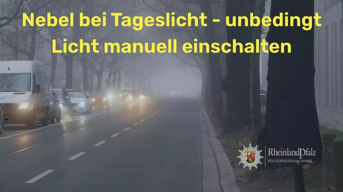 POL-PPMZ: Mainz - Nebelsaison startet: Richtige Beleuchtung im Herbst rettet Leben - Bild: presseportal.de