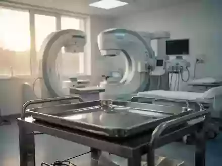 Ein moderner, steriler Behandlungsraum mit medizinischer Diagnostiktechnik in einer klinischen Umgebung. - Foto: über boerse-global.de