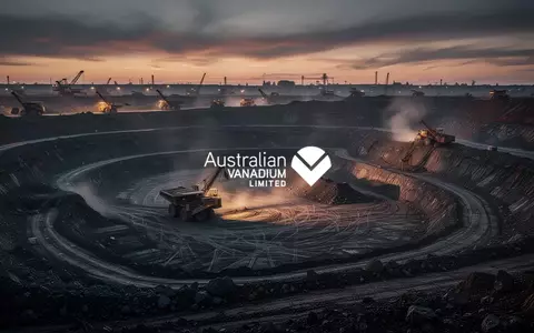 Weite, staubige Tagebau-Mine bei Dämmerung, die eine angespannte industrielle Stimmung im Rohstoffsektor vermittelt. - Foto: über boerse-global.de