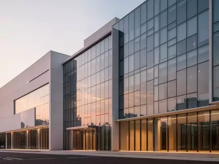 Moderne Architektur eines Gebäudes in Südkorea bei Dämmerung. - Foto: über boerse-global.de