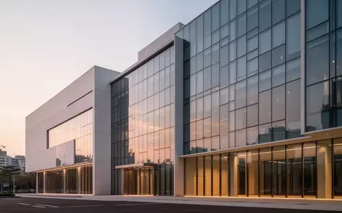 Moderne Architektur eines Gebäudes in Südkorea bei Dämmerung. - Foto: über boerse-global.de