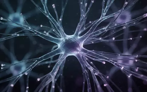 Abstrakte Visualisierung eines neuronalen Netzwerks mit leuchtenden Verbindungen in Blau- und Violetttönen. - Foto: über boerse-global.de