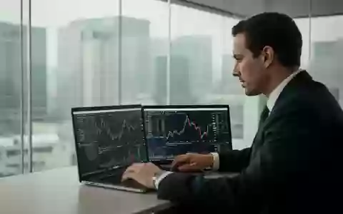 Ein Geschäftsmann im modernen Büro, der an einem Laptop arbeitet und Finanzdaten analysiert. - Foto: über boerse-global.de