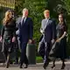 Ein Bild aus einer vergangenen Zeit: Kate, William, Harry und Meghan (l-r). (Archivbild) - Bild: Martin Meissner/AP/dpa