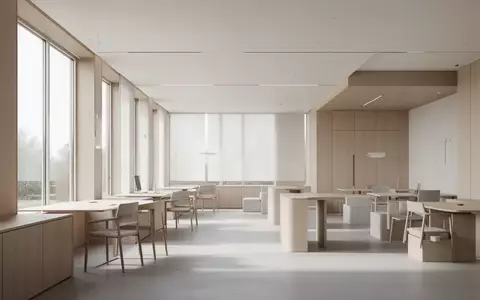 Modernes, helles und minimalistisches Büro-Interieur mit natürlichem Lichteinfall. - Foto: über boerse-global.de