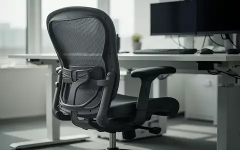 Symbolbild: ergonomischer Bürostuhl am Stehschreibtisch - Foto: über boerse-global.de