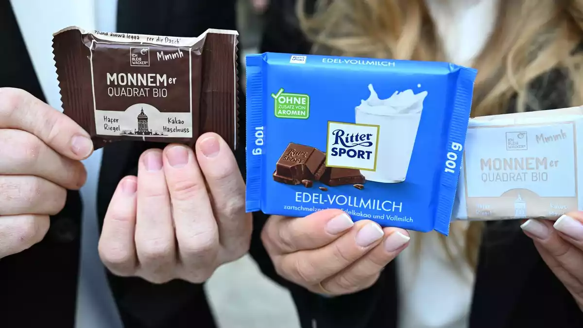 Ritter Sport kann im Markenrechtsstreit mit der Wacker GmbH aus Mannheim auf einen Sieg vor dem Oberlandesgericht Stuttgart hoffen.  - Bild: Bernd Weißbrod/dpa