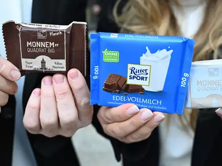 Ritter Sport kann im Markenrechtsstreit mit der Wacker GmbH aus Mannheim auf einen Sieg vor dem Oberlandesgericht Stuttgart hoffen.  - Foto: Bernd Weißbrod/dpa