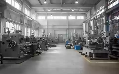 Industrielle Produktionshalle mit schwerem Gerät und metallischen Oberflächen in einem modernen Fabrikgebäude. - Foto: über boerse-global.de