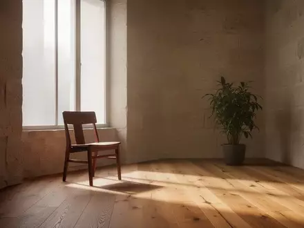 Ein minimalistischer, ruhiger Raum mit natürlichem Licht, der eine Atmosphäre der Achtsamkeit und inneren Einkehr vermittelt. - Foto: über boerse-global.de