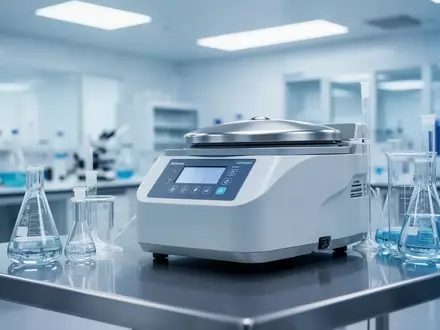 Laborausstattung in einer sterilen Forschungsumgebung für Biochemie - Foto: über boerse-global.de