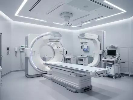 Ein steriler, moderner Behandlungsraum in einer Klinik mit medizinischer Ausstattung in einer professionellen Umgebung. - Foto: über boerse-global.de