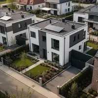 Symbolbild: moderne Wohnhäuser mit Gärten - Foto: über boerse-global.de