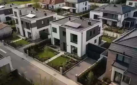Symbolbild: moderne Wohnhäuser mit Gärten - Foto: über boerse-global.de
