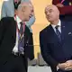 Bernd Neuendorf bleibt bei seinen Rücktrittsforderungen an FIFA-Boss Infantino. (Archivbild)  - Bild: Martin Meissner/AP/dpa