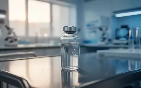 Ein medizinisches Fläschchen mit Impfstoff auf einer sterilen Oberfläche in einem Forschungslabor. - Foto: über boerse-global.de