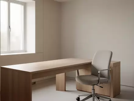 Ein heller, minimalistischer Untersuchungsraum mit natürlichem Licht, Holzmöbeln und neutraler Farbgebung ohne sichtbare Technik. - Foto: über boerse-global.de