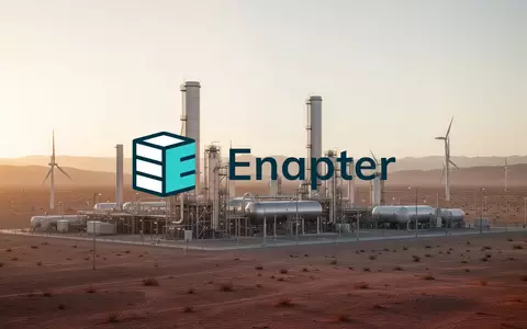Moderne Wasserstoff-Elektrolyseanlage in einer Wüstenlandschaft bei Sonnenuntergang - Foto: über boerse-global.de