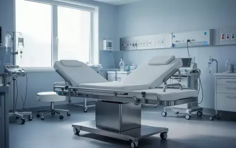 Ein steriler, modern ausgestatteter Behandlungsraum in einem Krankenhaus mit einer Untersuchungsliege in hellem Licht. - Foto: über boerse-global.de
