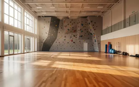 Ein heller, leerer Sportraum mit hellem Holzboden und großen Fenstern, der eine ruhige und motivierende Atmosphäre ausstrahlt. - Foto: über boerse-global.de