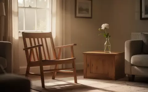 Ein ruhiger, sonnendurchfluteter Wohnraum mit einem leeren Stuhl und einer einzelnen Blume in einer Vase, der eine Atmosphäre von häuslicher Geborgenheit vermittelt. - Foto: über boerse-global.de