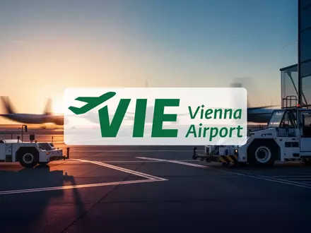 Abstrakte Darstellung eines modernen Flughafengeländes bei Sonnenuntergang mit Fokus auf Luftfahrt und Reiseverkehr. - Foto: über boerse-global.de