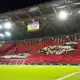 Die SC-Fans träumen vom Titel - und dokumentierten dies mit einer Choreo. - Bild: Silas Stein/dpa