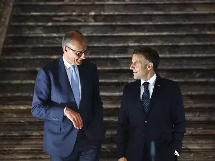 Wollen eine deutsch-französische Einigung finden: Merz und Macron. (Archivbild) - Foto: Oliver Berg/dpa