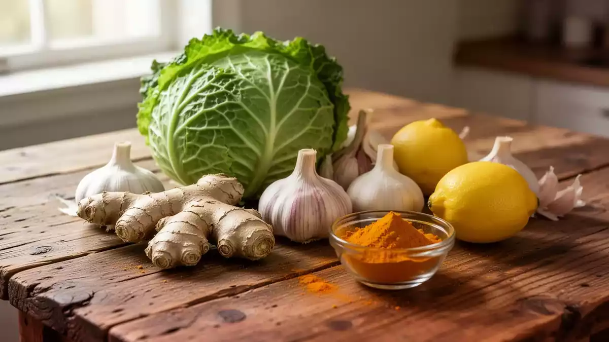 Zitronige Kohlsuppe mit Ingwer: Rezept, Nährwerte und Zubereitung