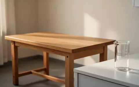 Ein minimalistischer, heller Untersuchungsraum mit einem leeren Holztisch in einer ruhigen, medizinischen Umgebung. - Foto: über boerse-global.de