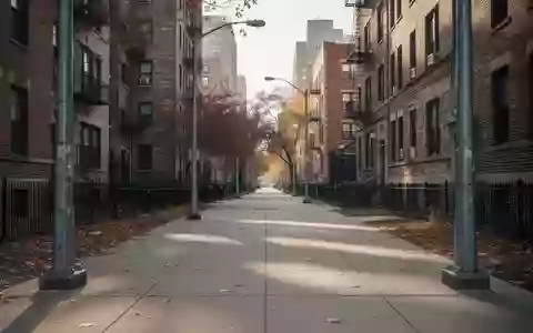 Ein leerer Bürgersteig in einem städtischen Wohnviertel in Chicago bei Tageslicht. - Foto: über boerse-global.de
