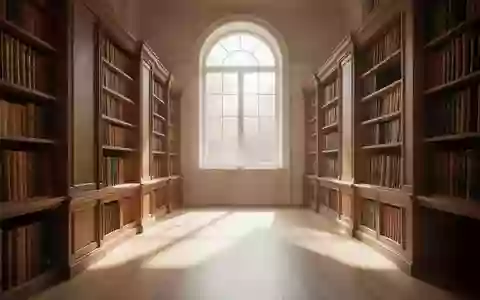 Eine ruhige, sonnendurchflutete Bibliothek mit hohen Holzregalen voller BĂŒcher in einer friedlichen, leeren AtmosphĂ€re. - Foto: ĂŒber boerse-global.de