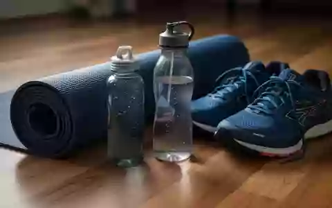 Symbolbild: Yogamatte, Trinkflasche und Laufschuhe - Foto: über boerse-global.de
