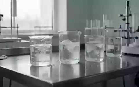 Ein steriles Labor mit Glasgefäßen und Eismischungen auf Edelstahloberflächen. - Foto: über boerse-global.de