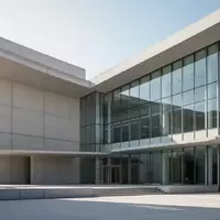 Modernes Verwaltungsgebäude mit schlichter Beton- und Glasfassade bei klarem Tageslicht. - Foto: über boerse-global.de