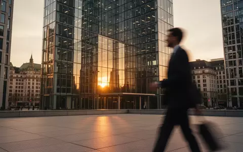 Moderne Bürogebäude in einem europäischen Finanzviertel bei Sonnenuntergang - Foto: über boerse-global.de