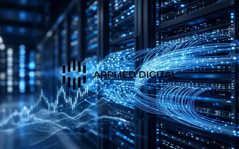 Abstrakte Darstellung eines modernen Rechenzentrums mit leuchtenden Glasfaserkabeln als Symbol für digitales Wachstum. - Foto: über boerse-global.de