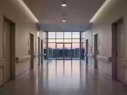 Ein leerer, modern gestalteter Krankenhausflur mit natürlichem Lichteinfall und einer ruhigen, professionellen Atmosphäre. - Foto: über boerse-global.de