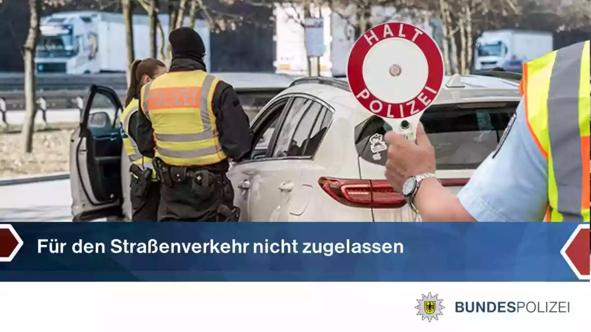 BPOLI LUD: Ohne Haftpflichtversicherung und mit Suchvermerk unterwegs - Bild: presseportal.de