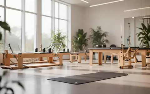 Heller, moderner Trainingsraum mit Sportgeräten und einer Yogamatte in einer freundlichen, lichtdurchfluteten Umgebung. - Foto: über boerse-global.de