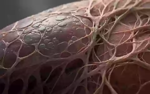 Mikroskopische Aufnahme von Lebergewebe mit sichtbaren zellulären Strukturen und Fibrose-Mustern. - Foto: über boerse-global.de