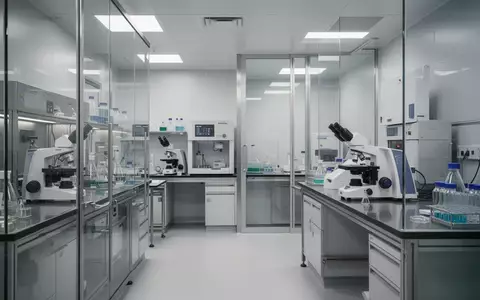 Ein steriler, minimalistischer Forschungsraum in einem pharmazeutischen Labor mit hochwertigen Oberflächen und Geräten. - Foto: über boerse-global.de