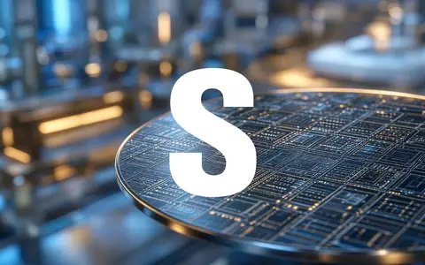 Abstraktes Bild eines modernen Halbleiter-Wafers mit komplexen Schaltkreisen als Symbol für technologische Innovation. - Foto: über boerse-global.de