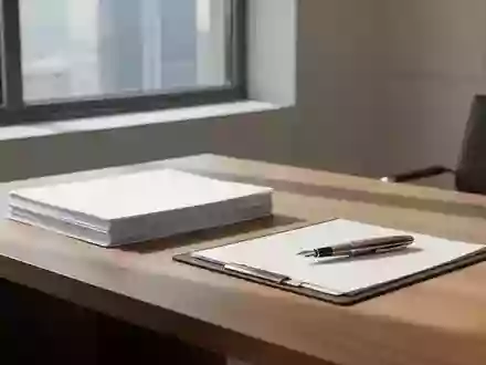 Ein aufgeräumter Schreibtisch in einem modernen Büro mit Papierunterlagen und einem Füllfederhalter bei natürlichem Licht. - Foto: über boerse-global.de