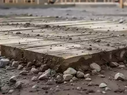 Gekiester Untergrund auf einer Baustelle mit Fokus auf die Bodenbeschaffenheit. - Foto: über boerse-global.de