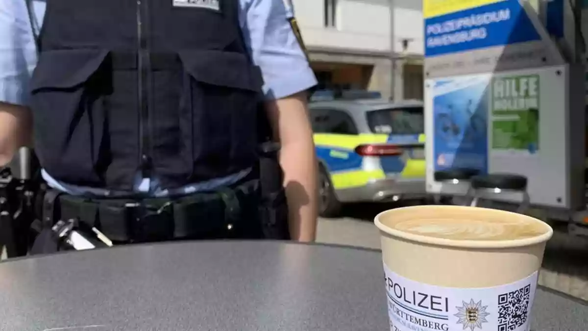 PP Ravensburg: "Coffee with a Cop" am 21.10.26 in Wangen im Allgäu - Bild: presseportal.de