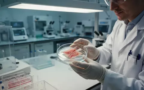 Wissenschaftler in einem modernen Labor bei der Untersuchung einer medizinischen Gewebeprobe. - Foto: über boerse-global.de