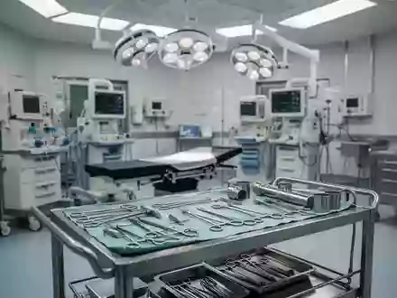 Ein steriler, modern ausgestatteter Operationssaal in einer Klinik mit medizinischen Geräten und Instrumenten. - Foto: über boerse-global.de