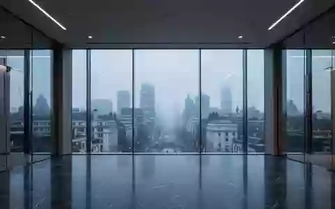 Ein minimalistisches, modernes Bürogebäude mit Glasfassade und Blick auf die Stadt bei Dämmerung. - Foto: über boerse-global.de